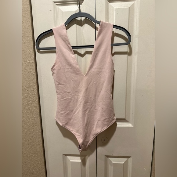 NWT Free People Body Keep It Slick Bodysuit in Rose , size XS - Picture 4 of 9